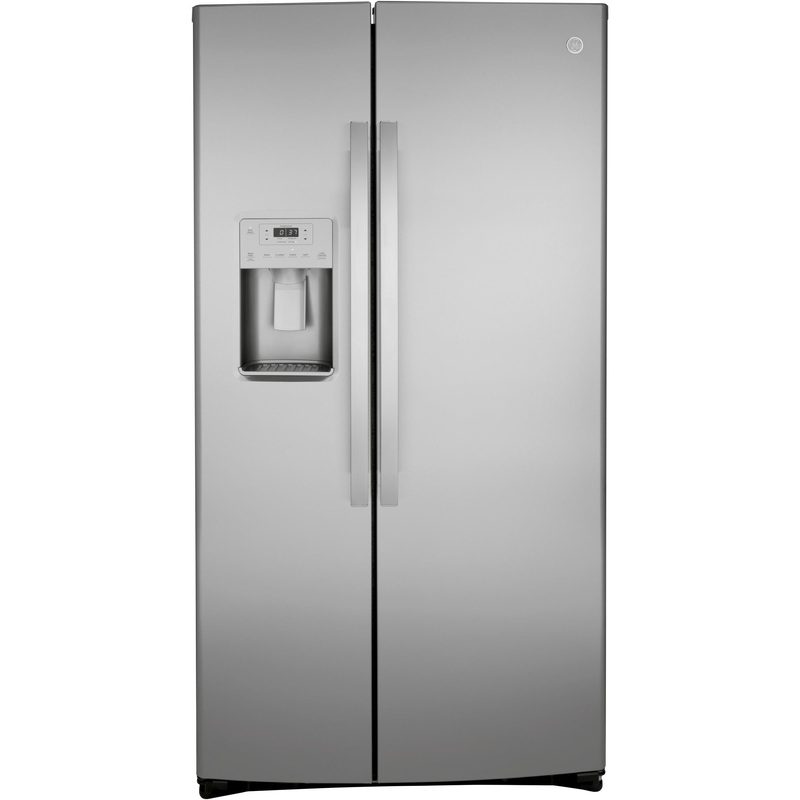 GZS22IYNFS GE 21.8 Cu. Ft. Counter-Depth Fingerprint Resistant Side-By-Side Refrigerator