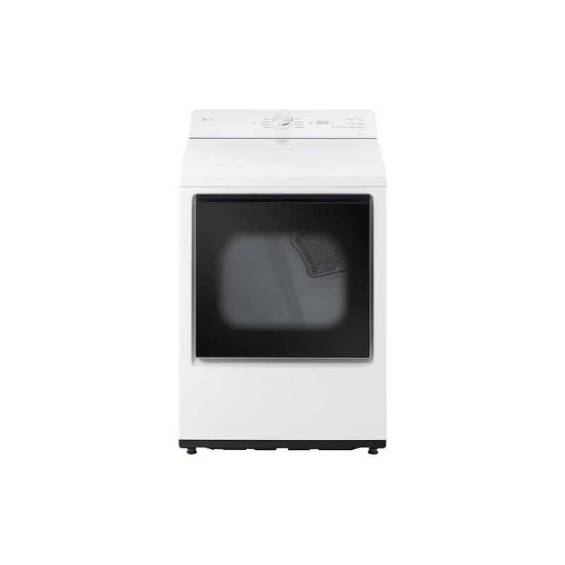 Lg DLE8200W 7.3 Cu. Ft. Ultra Large Capacity Rear Control Electric Dryer With Ai Sensing And Thinq Smart Features