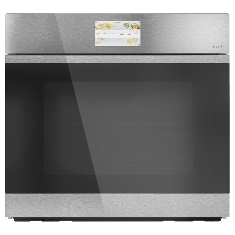 Cafe CTS90DM2NS5 Caf Minimal Series 30″ Smart Built-In Convection Single Wall Oven In Platinum Glass
