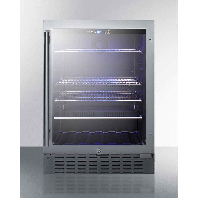 Summit SCR2466BCSS 24″ Wide Built-In Beverage Cooler