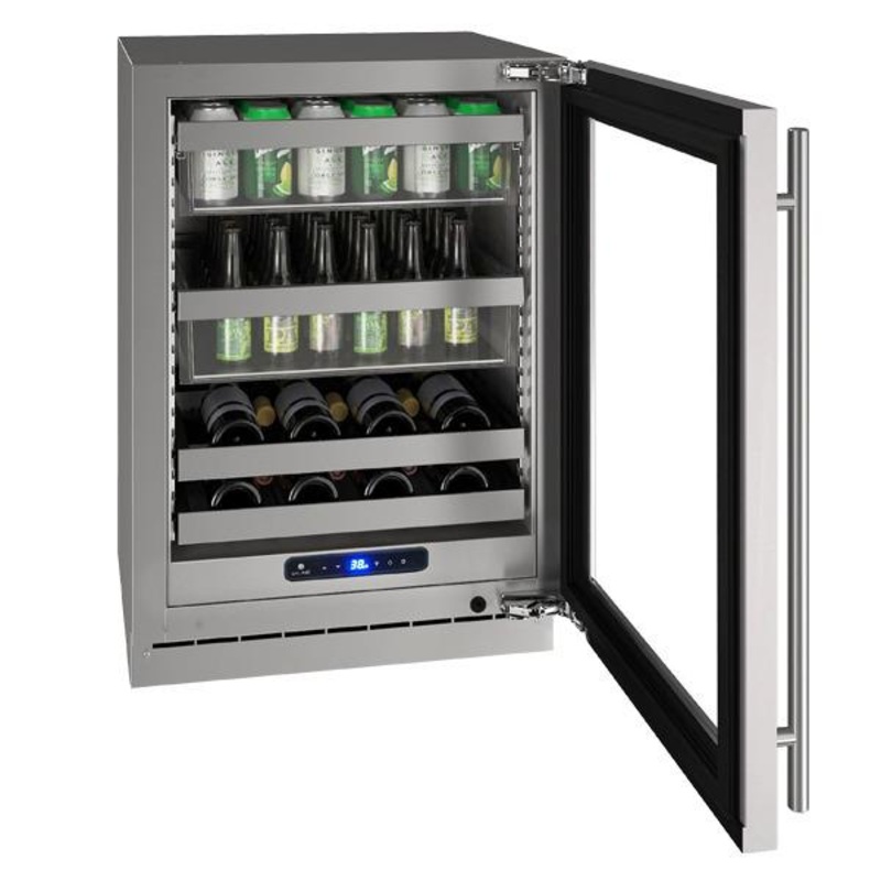 U-Line UHBV524SG01A Hbv524 24″ Beverage Center With Stainless Frame Finish and Field Reversible Door Swing (115 V/60 Hz)