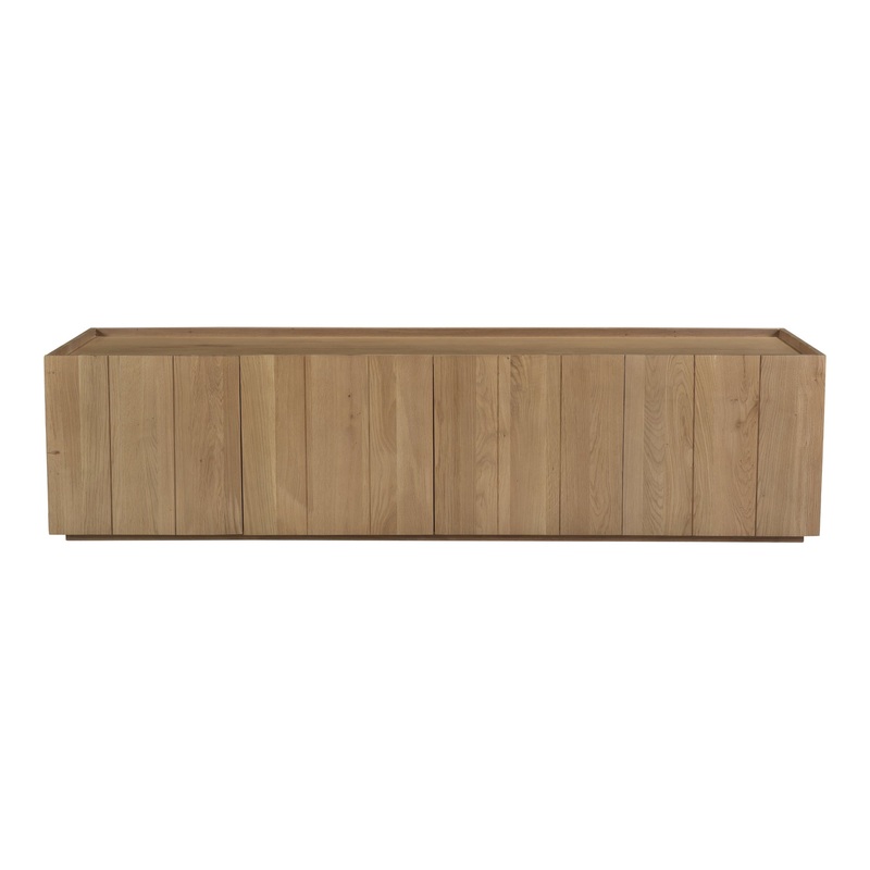Solid Oak Transitional Media Console