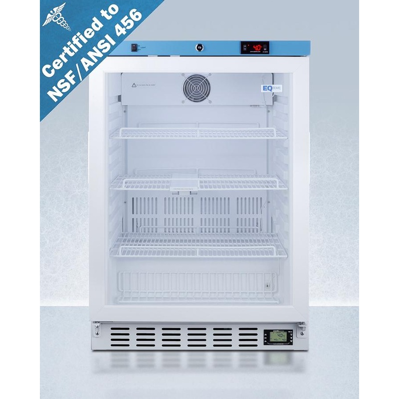 Summit ACR52GNSF456LHD 24″ Wide Built-in Medical Refrigerator, Certified To Nsf/ansi 456 Vaccine Storage Standard