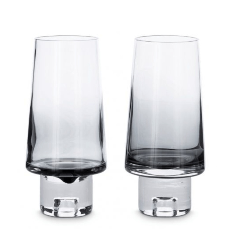 Tank High Ball Glasses Black x2 ***Moving Sale****NEW IN BOX****