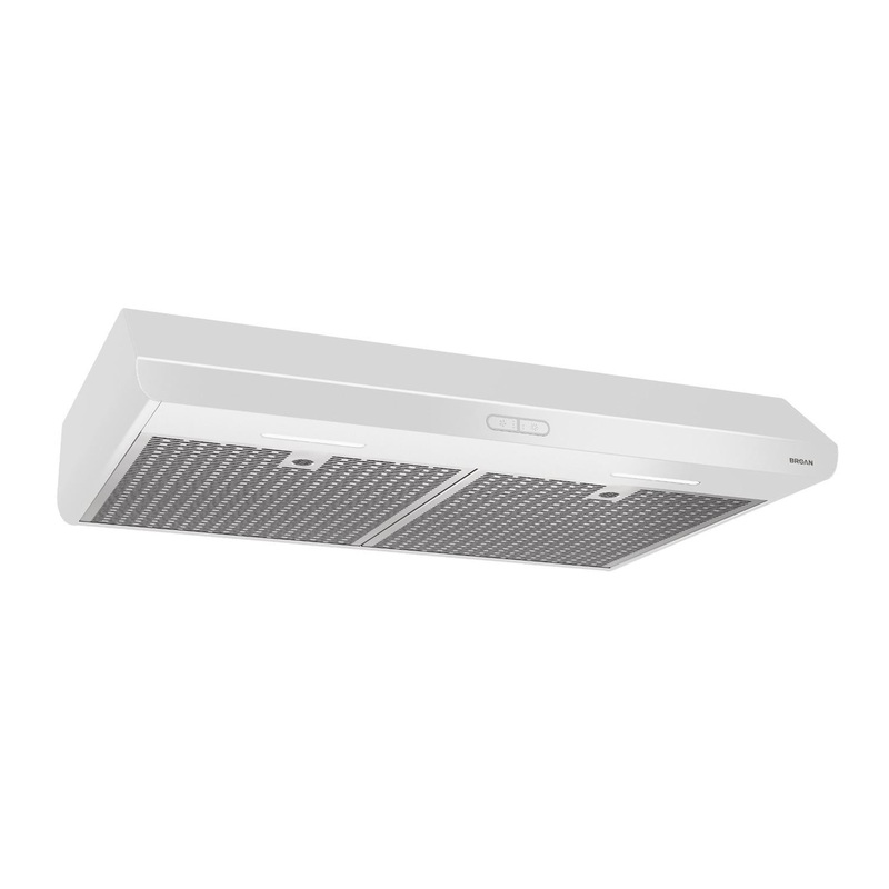 BKDEG130WW Broan Sahale 30-Inch Convertible Under-Cabinet Range Hood, ENERGY STAR, 375 Max Blower CFM, White