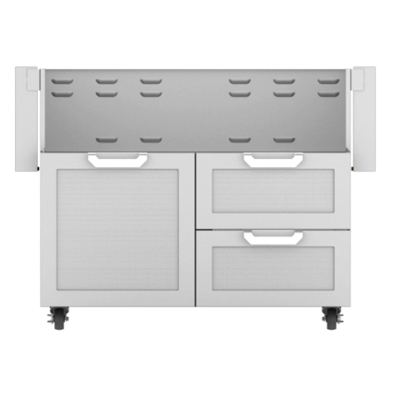 Hestan GCR42DG Hestan 42″ Tower Cart With Double Drawer And Door Gcr42 – Dark Grey (Custom Color: Pacific Fog)
