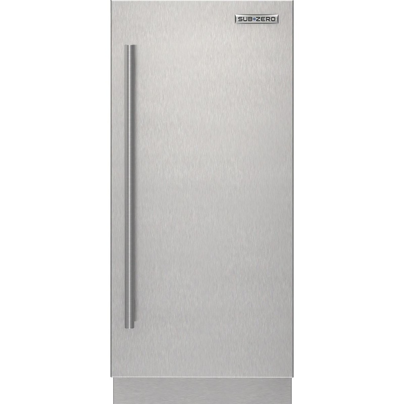 Sub-Zero 9029166 Stainless Steel Solid Door Panel – Tubular Handle, Right Hinge