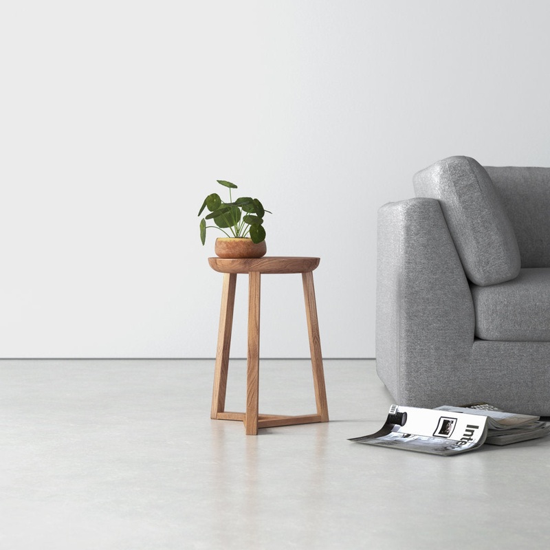 Virgo Solid Wood Cross Legs End Table AllModern Color: Light Walnut