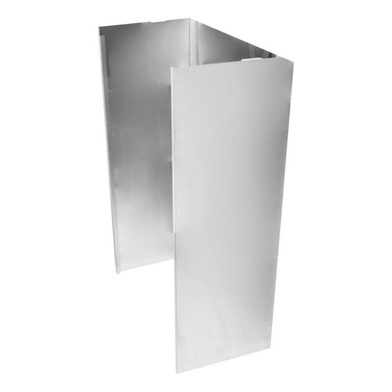 Whirlpool EXTKIT20ES Wall Hood Chimney Extension Kit, 9ft -12 ft. – Stainless Steel