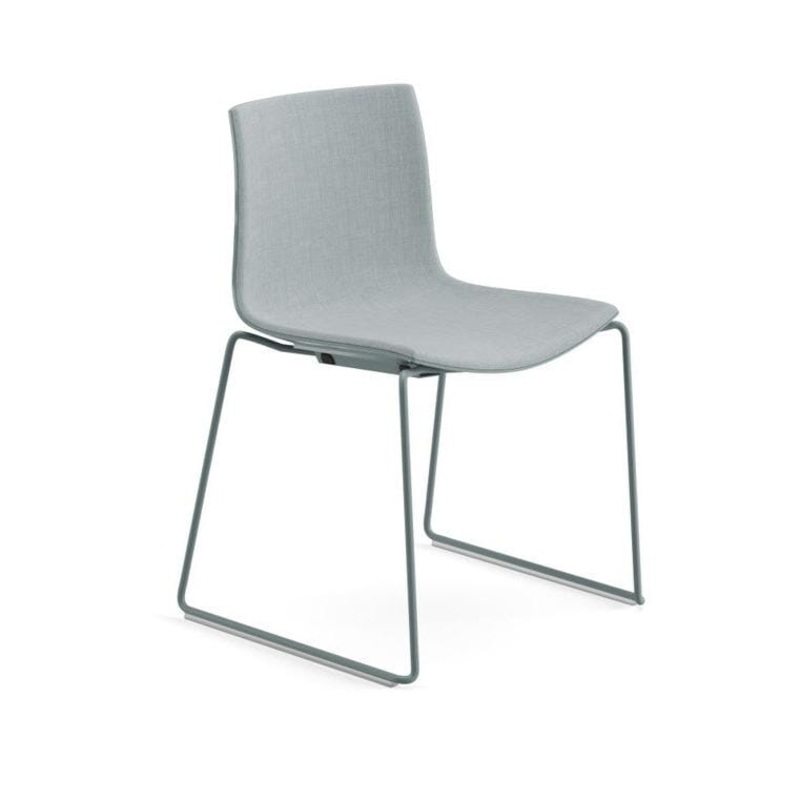 Catifa 46 Sled Base Polypropylene with Front-Face Upholstery