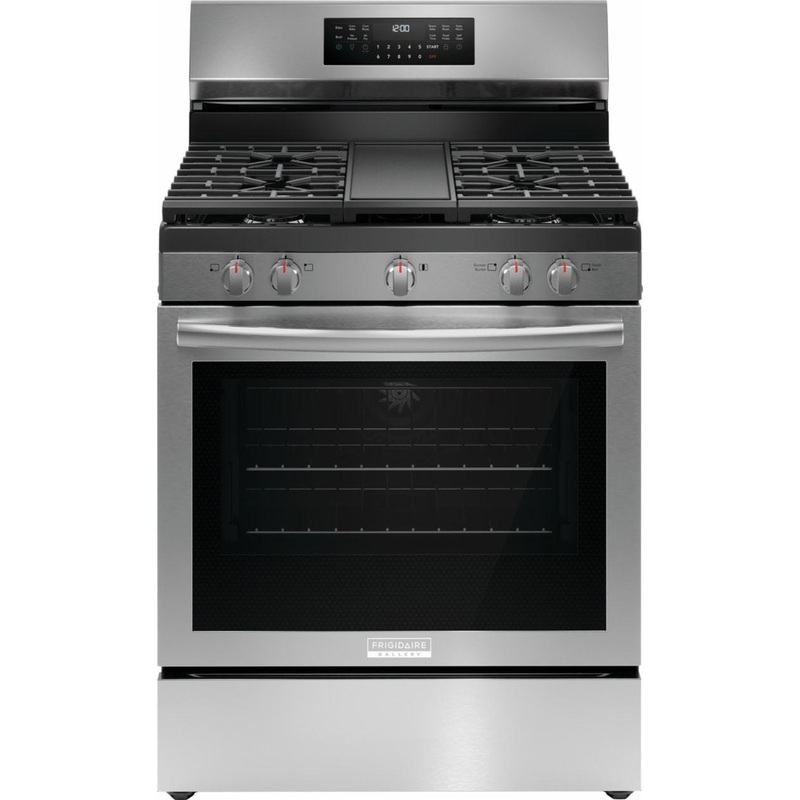 Frigidaire GCRG3060BF Frigidaire Gallery 30″ Rear Control Gas Range With Total Convection