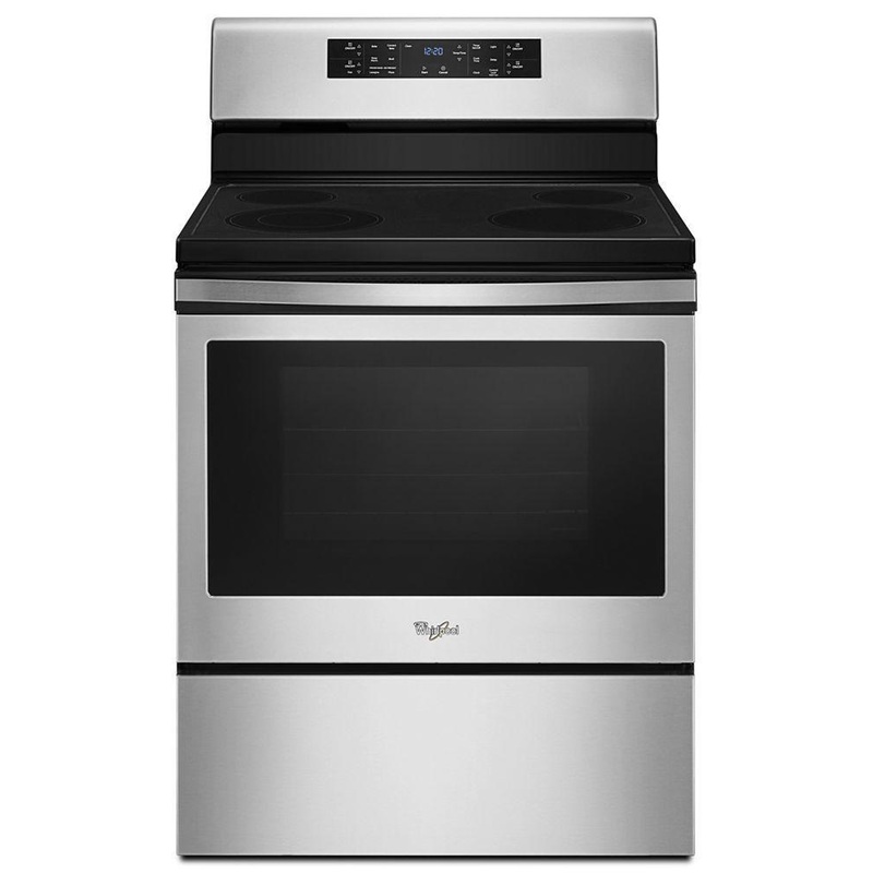 Whirlpool WFE520S0FS 5.3 cu. ft. Guided Electric Front Control Range with Fan Convection Cooking