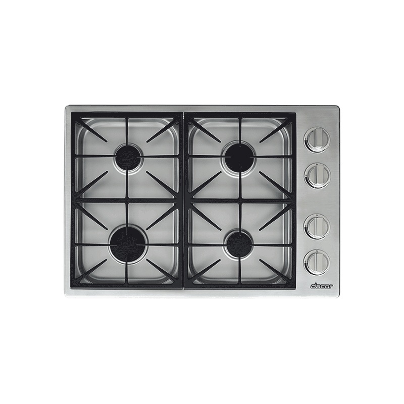 Dacor HDCT304GSNGH 30″ Dual Gas Cooktop, Natural Gas/High Altitude