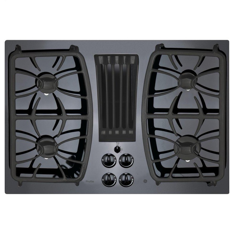 PGP9830DRBB GE Profile 30″ Built-In Gas Downdraft Cooktop