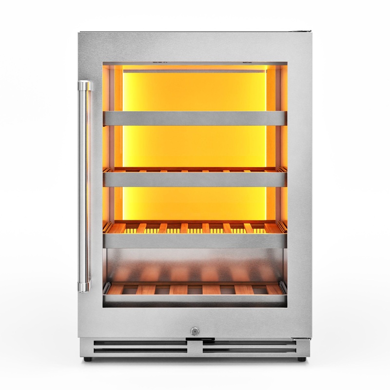 TWC24UL Thor Kitchen 24-inch Single Zone Wine Cooler, 45 Wine Bottle Capacity – Model Twc24ul