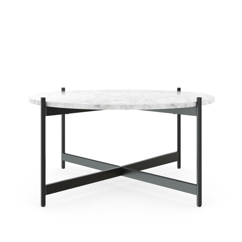 Belynda Cross Legs Coffee Table Wrought Studio Color: Black