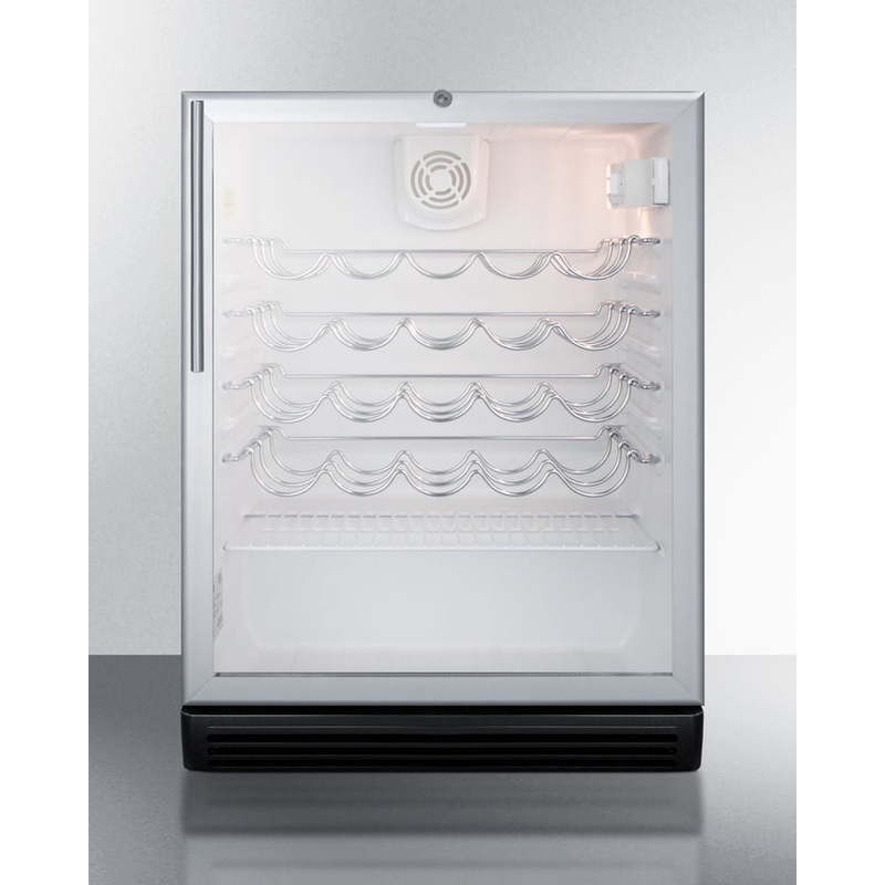 Summit SWC6GBLBIHVADA 24″ Wide Built-In Wine Cellar, Ada Compliant