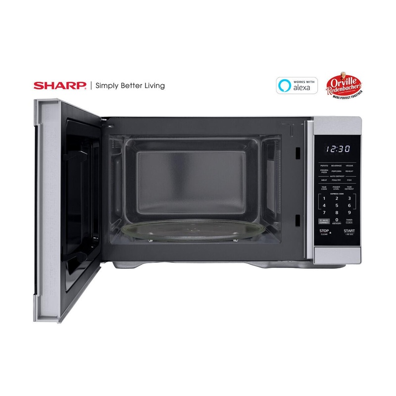 Sharp 1.1 cu. ft. Mid Size Countertop Microwave Oven