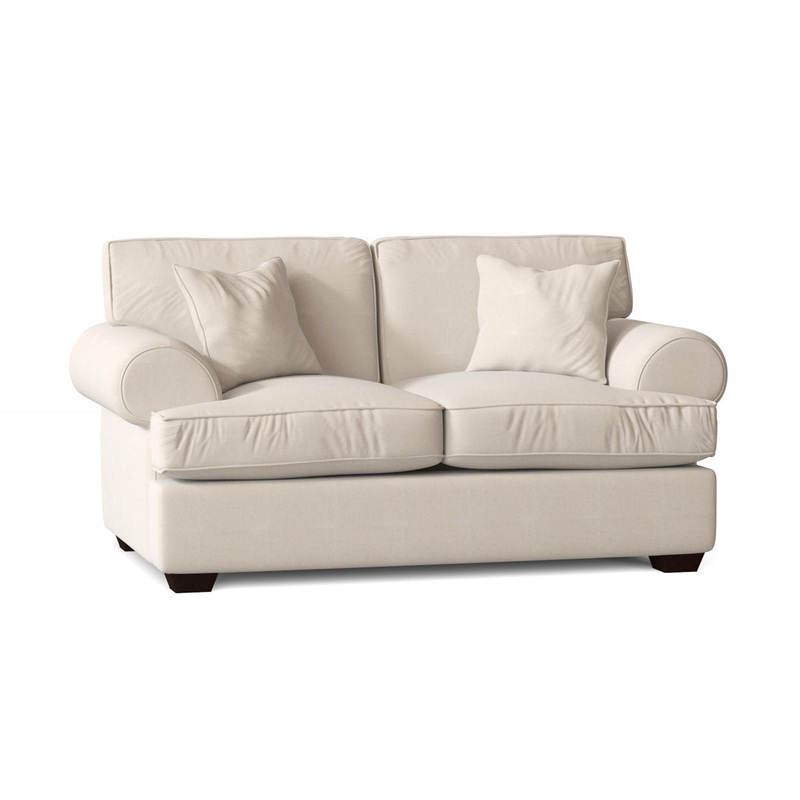 67″ Recessed Arm Loveseat Birch Lane Fabric: Classic Natural Twill