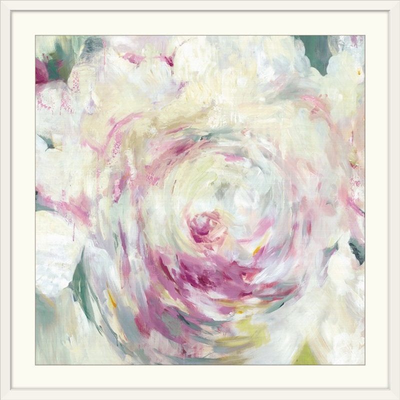 Shabby Peony I’ – Print House of Hampton Size: 28″ H x 28″ W x 1″ D Format: White Frame