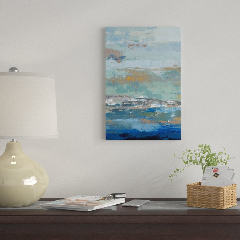 Tall Wave’ Print on Canvas East Urban Home Mat Color: No Mat Size: 18″ H x 12″ W x 1.5″ D Format: Black Framed Fine Art Paper