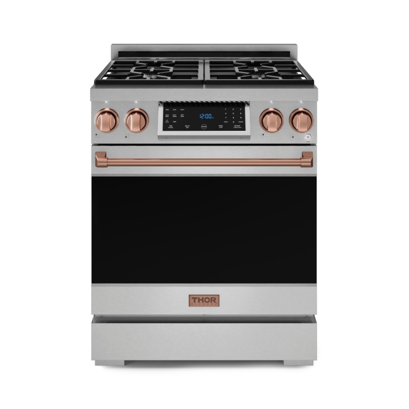 Thor Kitchen RSG30RSG 30 Inch Professional Gas Range With Tilt Panel Touch Control In Stainless Steel/Rose Gold Gordon Ramsay Series – Rsg30-Rsg
