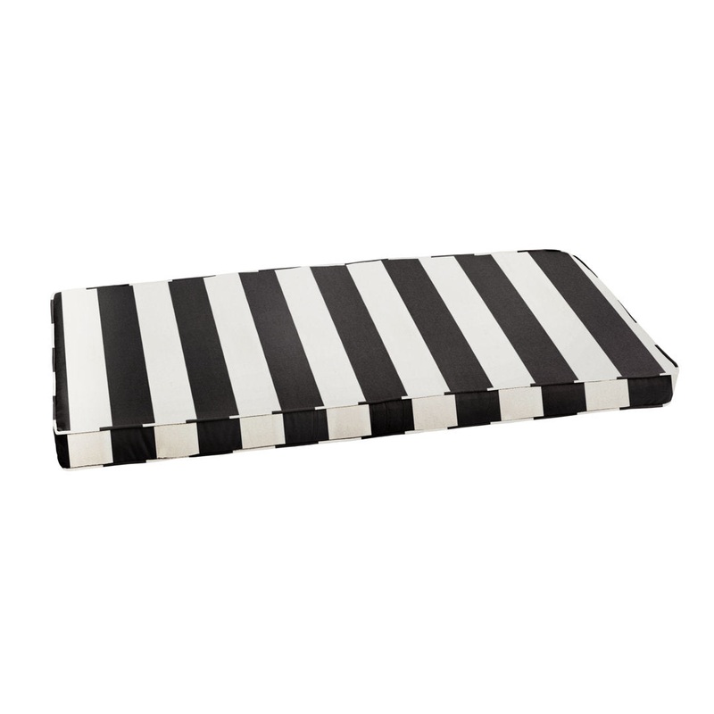 Arusha Stripe Indoor/Outdoor Sunbrella Bench Cushion Rosecliff Heights Size: 2″ H x 37″ W x 17″ D