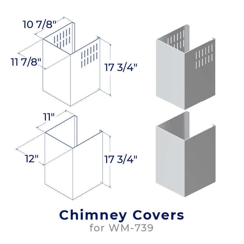 Hauslane CHK005 Chimney Cover Kit – Chk005 (Wm-739) Range Hood Accessories