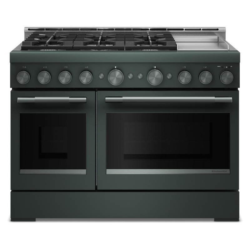 Kitchenaid KFGD948SJP Kitchenaid 48-Inch 6 Burner Commercial-Style Gas Range With Griddle