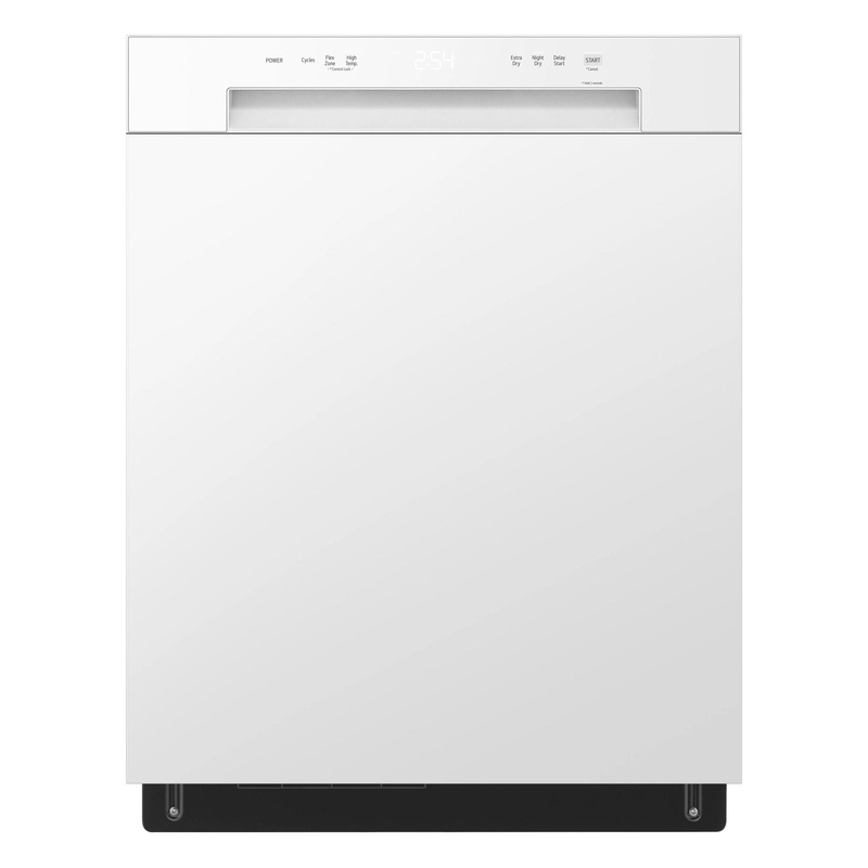 Lg LDFC2423W Front Control Dishwasher with LoDecibel Operation and Dynamic Dry