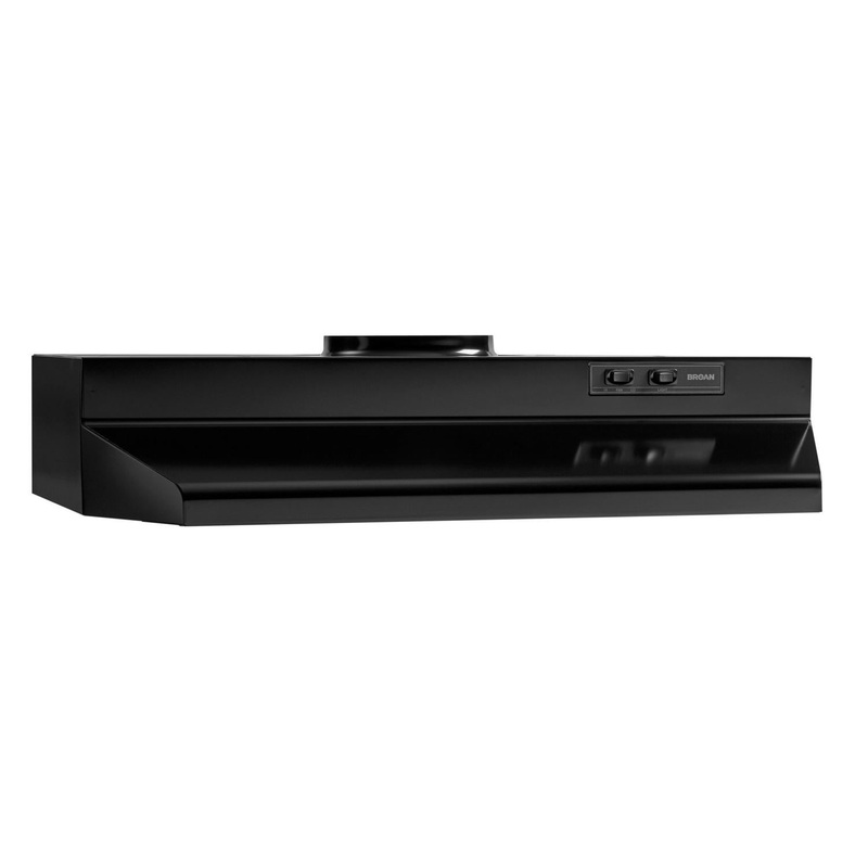 423023 Broan 30-Inch Under-Cabinet Range Hood, Black