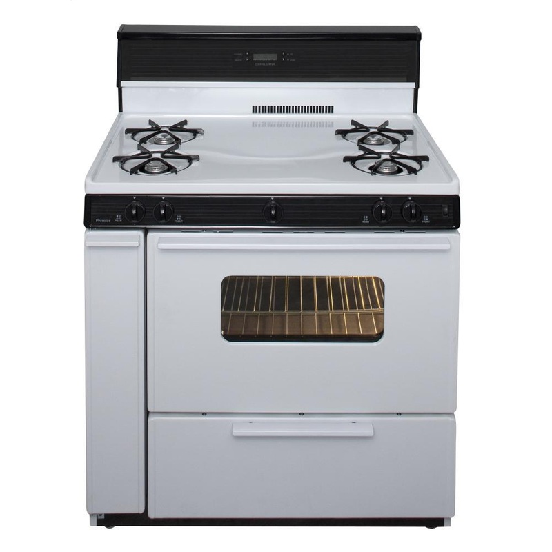 Premier SLK240WP0 36 in. Freestanding Gas Range in White
