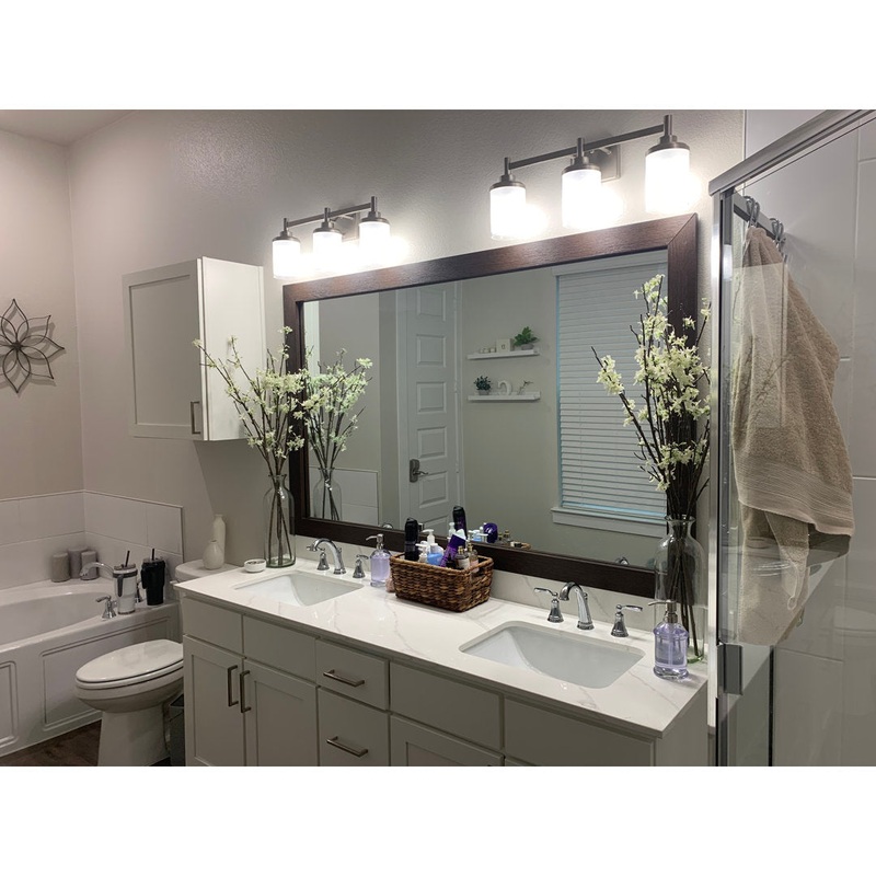 Shmuel Wood Framed with Safety Backing Ideal for Bathroom / Vanity Mirror Wade Logan Size: 20″ x 60″ Finish: Espresso Textured