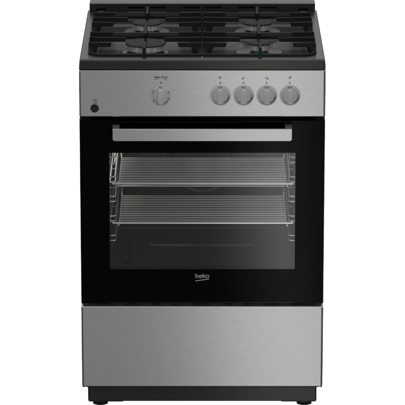 Beko SLGR24410SS 24″ Stainless Steel Slide-In Gas Range