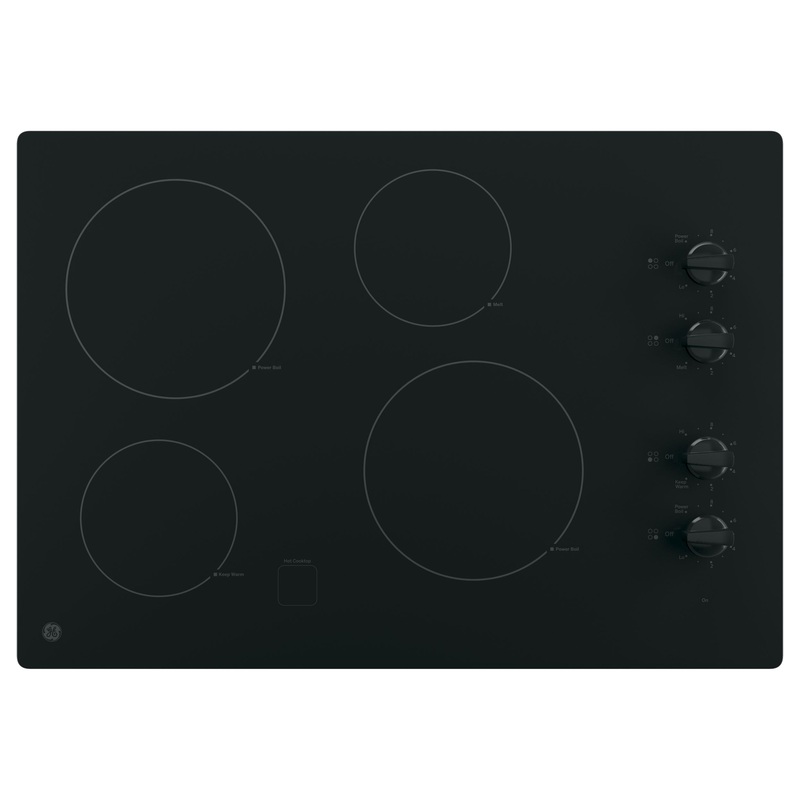 JP3030DWBB GE 30″ Built-In Knob Control Electric Cooktop