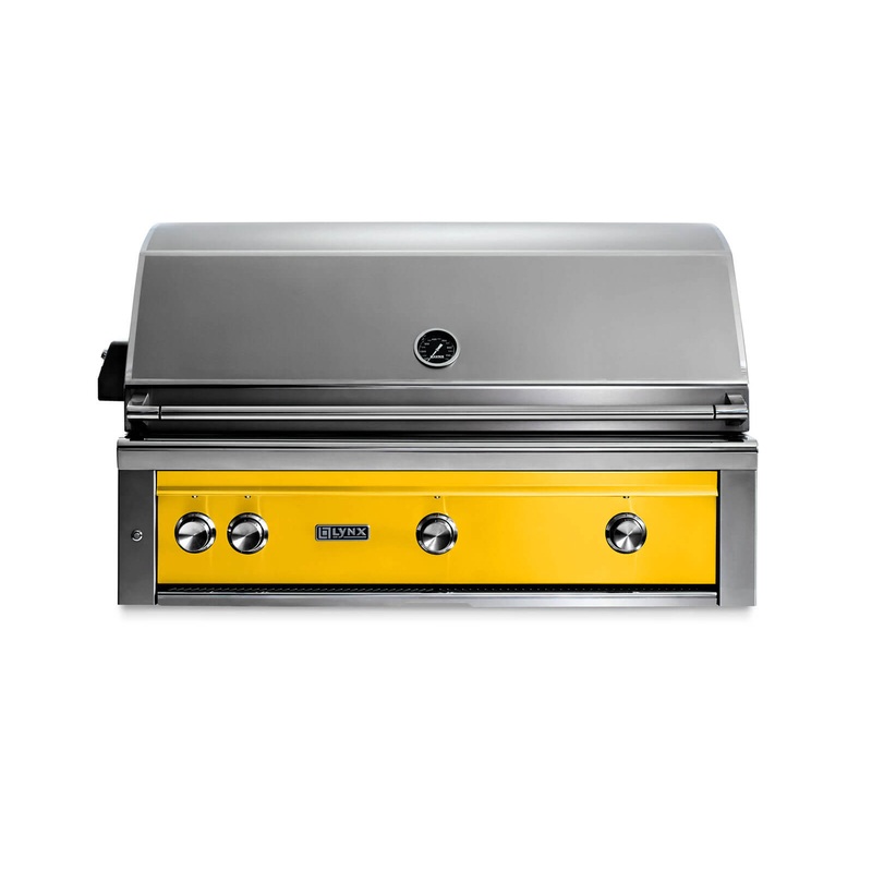 Lynx L42R3CALP 42″ Built-In Grill W/ Rotisserie – California Poppy