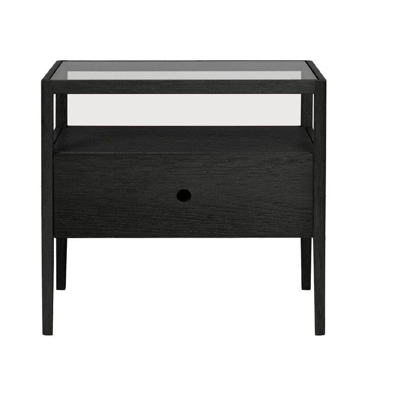 Oak Spindle Bedside Table