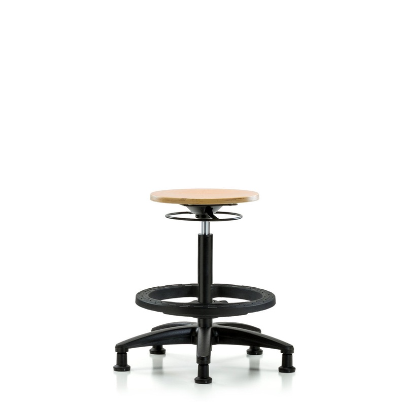 Alysa Height Adjustable Lab Stool Symple Stuff Foot Type: Glides