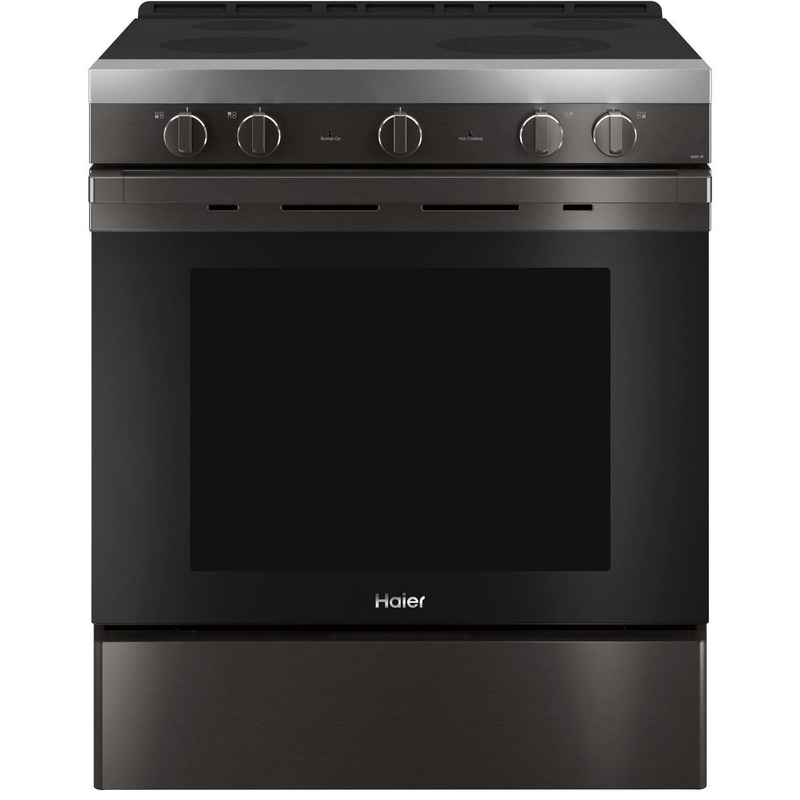 Haier QSS740BNTS 30″ Smart Slide-In Electric Range with Convection