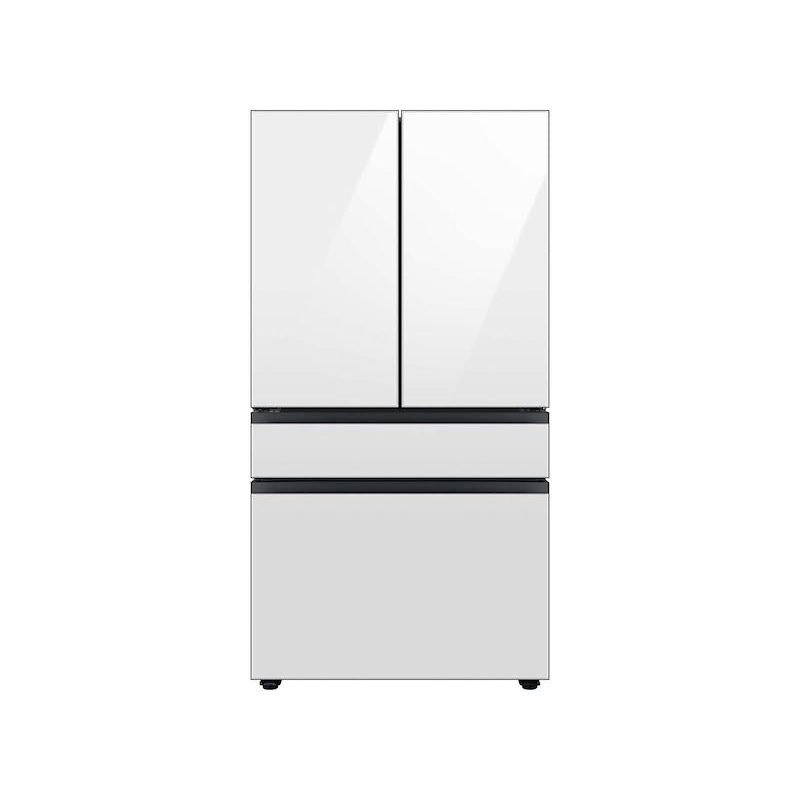 Samsung RF23BB860012AA Bespoke 4-Door French Door Refrigerator (23 cu. ft.) with Beverage Center in White Glass