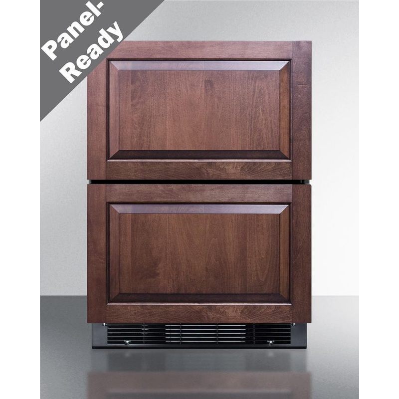 Summit SPRF2D5PNR 24″ Wide Panel-Ready 2-Drawer Refrigerator-Freezer (Panel Not Included)