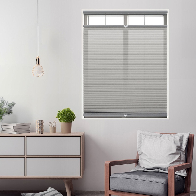 1 inch Cordless Semi-Sheer Light Filtering Top Down Bottom Up Cellular Shade Symple Stuff Blind Size: 32″W x 72″L Finish: Gray Cloud