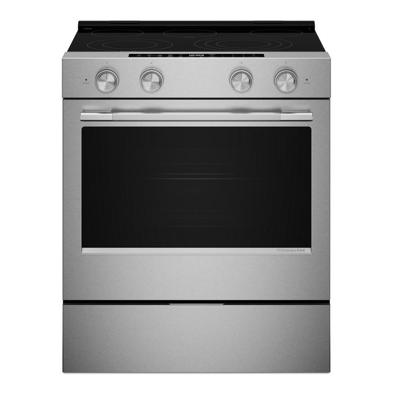 Kitchenaid KSES530SPS 5.3 Cu. Ft. Smart Slide-In Electric Range With Two Even-Heat Hyper Elements And Convection Cooking Modes