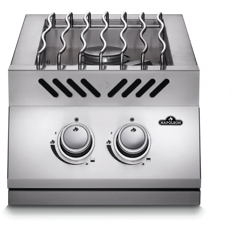 Napoleon Bbq BI12RTNSS Built-In 500 Series Inline Dual Range Top Burner With Stainless Steel Cover , Stainless Steel , Natural Gas