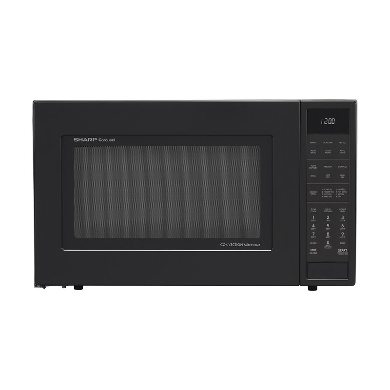 SMC1585KB Sharp 1.5 cu. ft. 900W Black Convection Countertop Microwave Oven