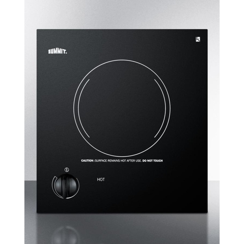 Summit CR1115 12″ Wide 115v 1-burner Radiant Cooktop