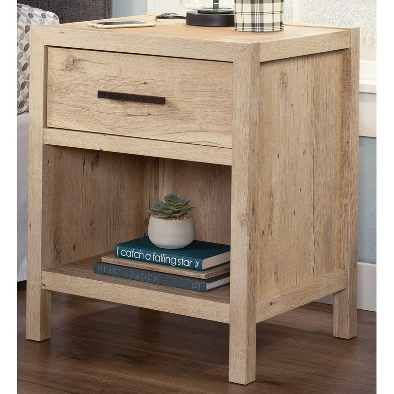 Tisdall 1 – Drawer Nightstand in Chalked Chestnut Rosecliff Heights Color: Prime Oak