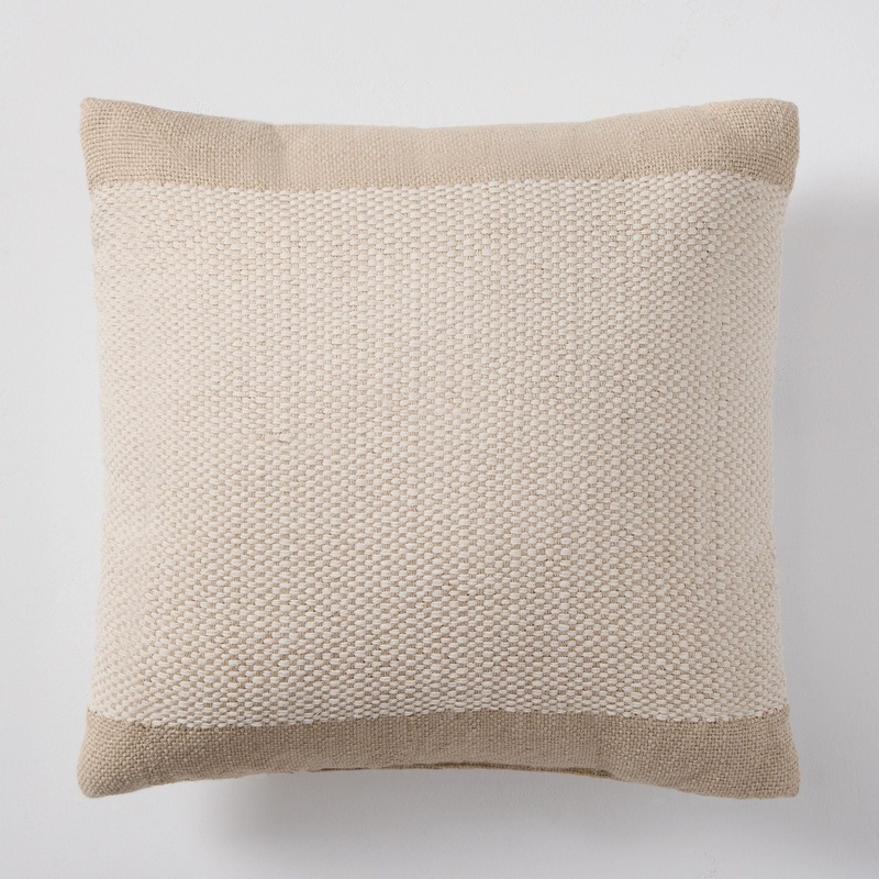 Banded Basketweave Pillow-20″x20″