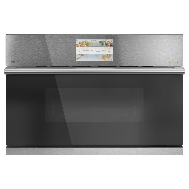 Caf(eback) 30″ Smart Five in One Wall Oven with 240V Advantium Technology in Platinum Glass
