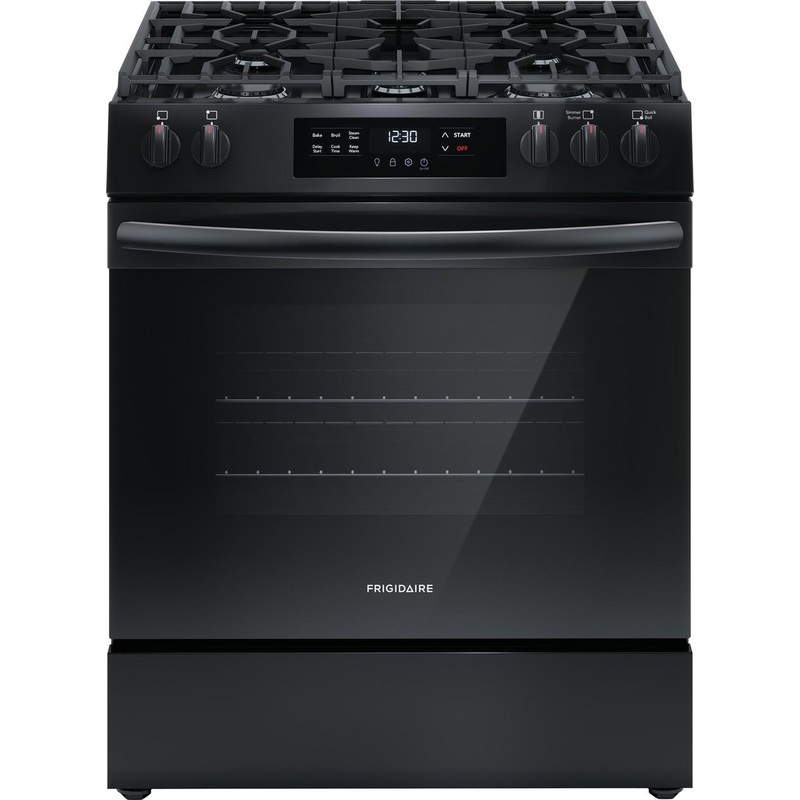 Frigidaire FCFG3062AB Frigidaire 30″ Front Control Gas Range With Quick Boil